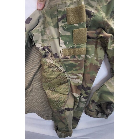 Advanced Combat Shirt MEDIUM 1/4 ZIP Long Sleeve Flame Resistant Multicam Camo - Picture 4 of 8